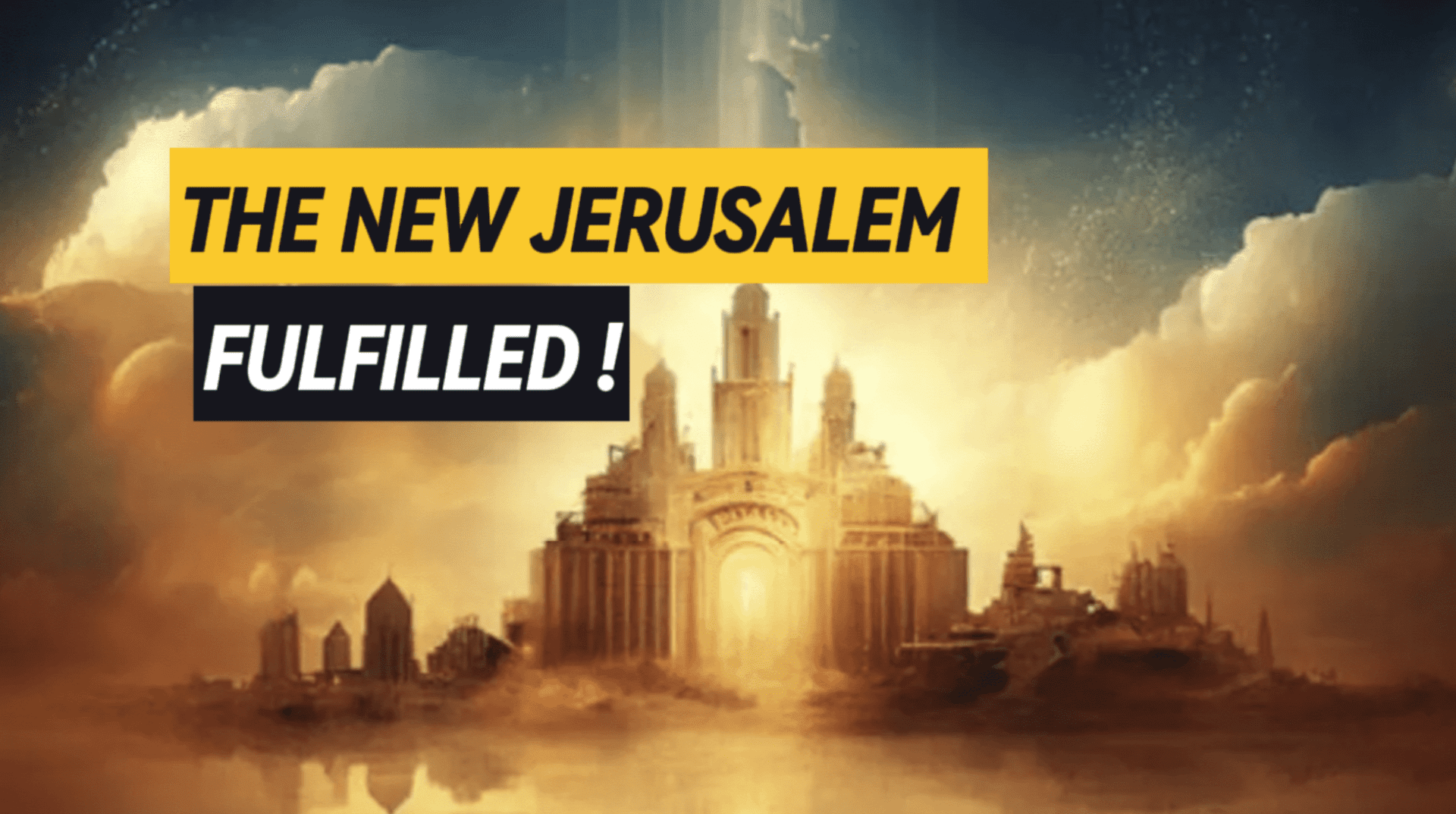 Picture of the city of New Jerusalem coming down from heaven.