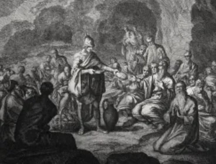 Hiding in caves from the Wrath of the Lamb Ancient Jews hiding in a cave from the wrath of the Lamb