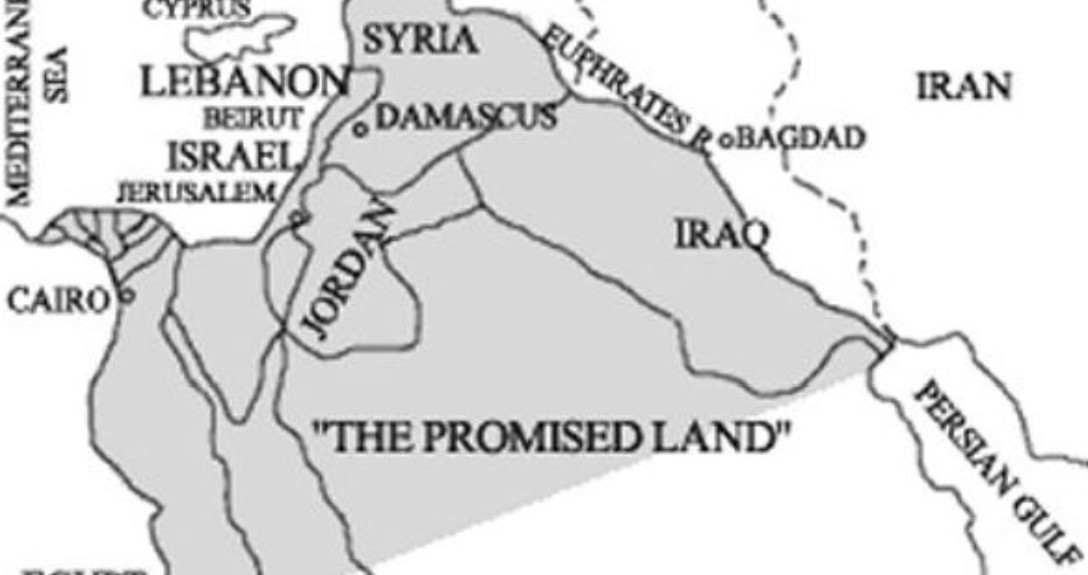 A Map of the land promised to Abraham.