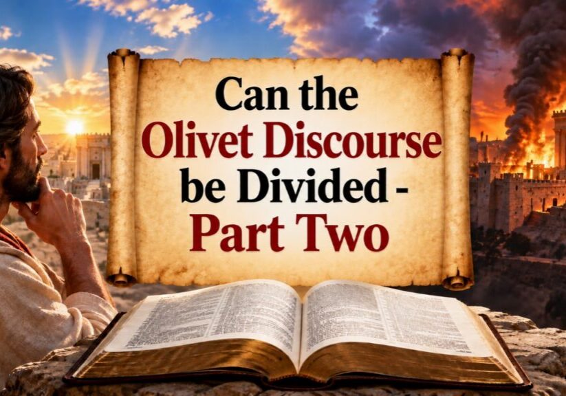 Jesus looking at an ancient scroll asking: Can the Olivet Discourse be Divided - Part 2.