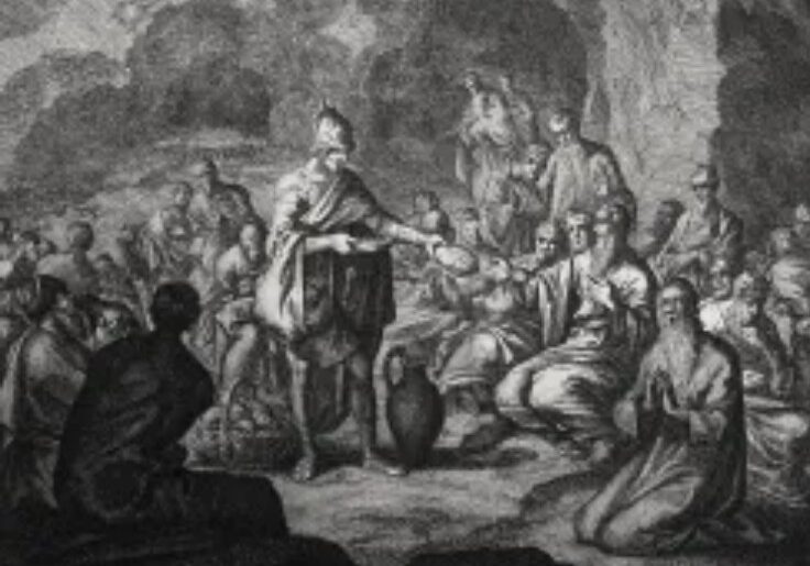 Hiding in caves from the Wrath of the Lamb Ancient Jews hiding in a cave from the wrath of the Lamb