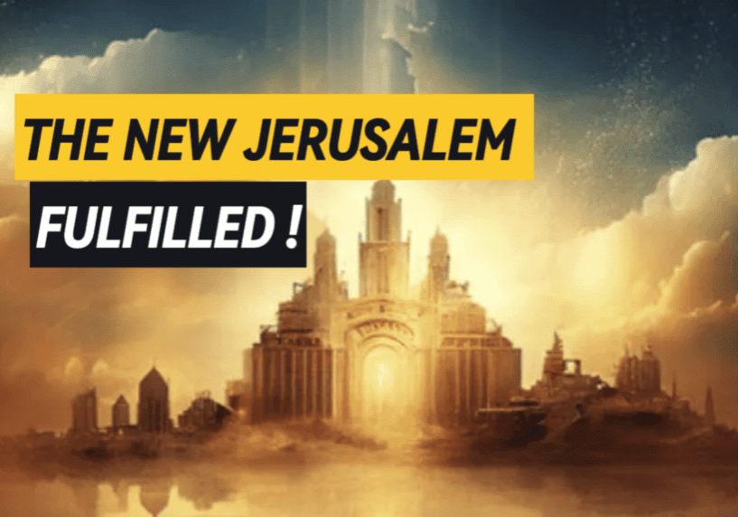 Picture of the city of New Jerusalem coming down from heaven.